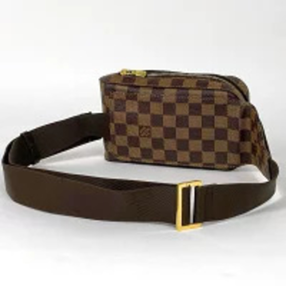 Louis Vuitton Belt Body Brown Geronimos Damier Waist Bum Bag Crossbody Shoulder